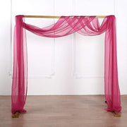 18 ft Sheer Organza Backdrop Curtain Window Drape Panel