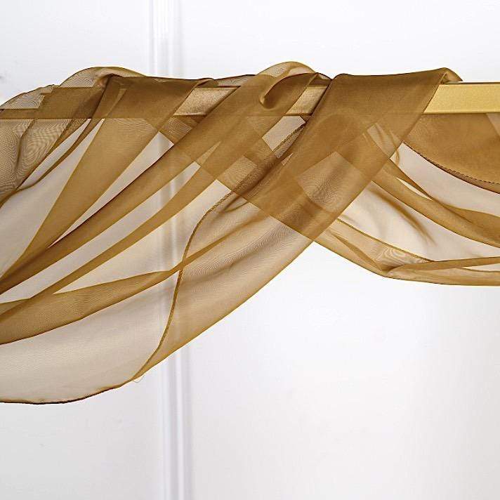 18 ft Sheer Organza Backdrop Curtain Window Drape Panel