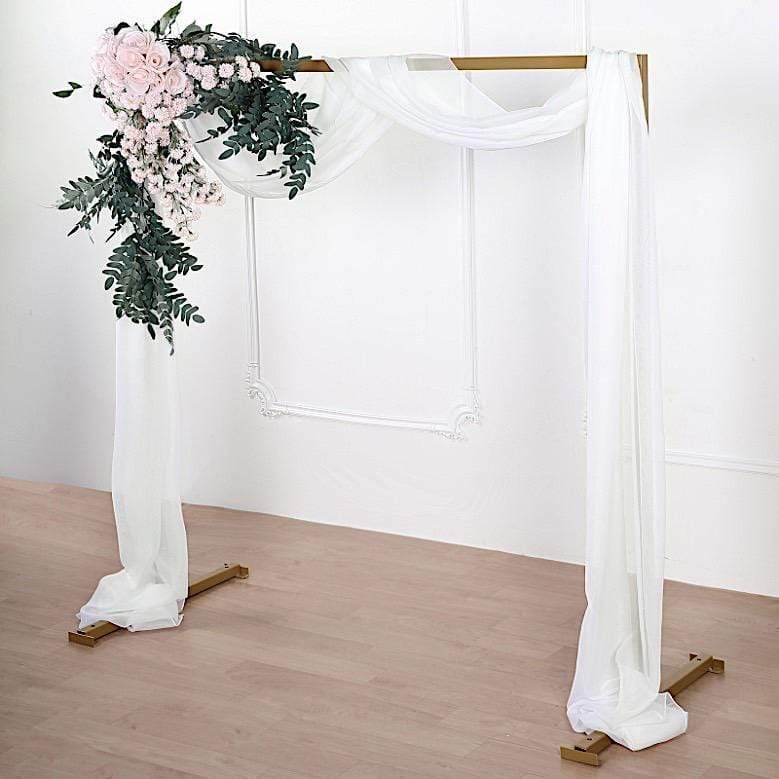 18 ft Sheer Organza Backdrop Curtain Window Drape Panel - Ivory CUR_PAN24_IVR