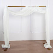 18 ft Sheer Organza Backdrop Curtain Window Drape Panel