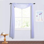 18 ft Sheer Organza Backdrop Curtain Window Drape Panel
