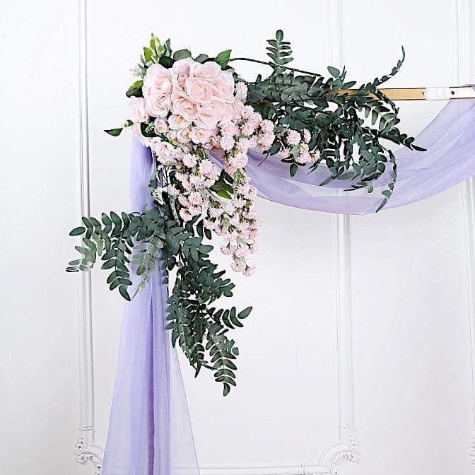 18 ft Sheer Organza Backdrop Curtain Window Drape Panel