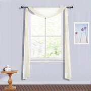 18 ft Sheer Organza Backdrop Curtain Window Drape Panel