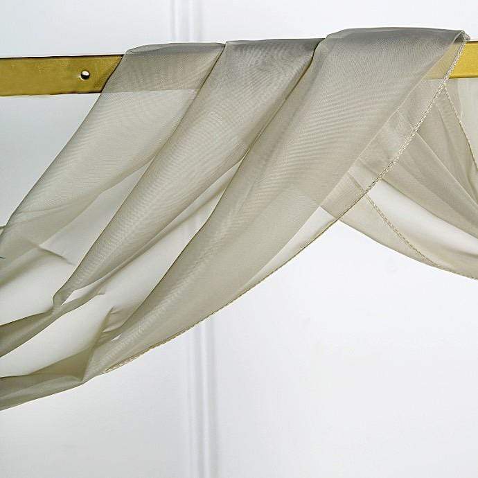 18 ft Sheer Organza Backdrop Curtain Window Drape Panel