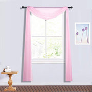 18 ft Sheer Organza Backdrop Curtain Window Drape Panel