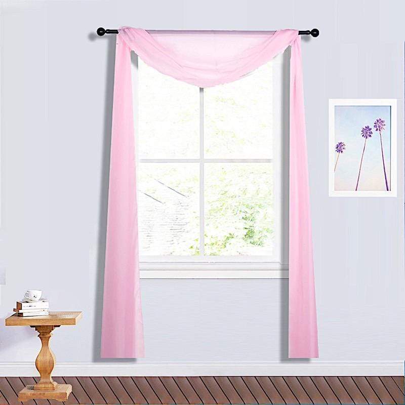 18 ft Sheer Organza Backdrop Curtain Window Drape Panel