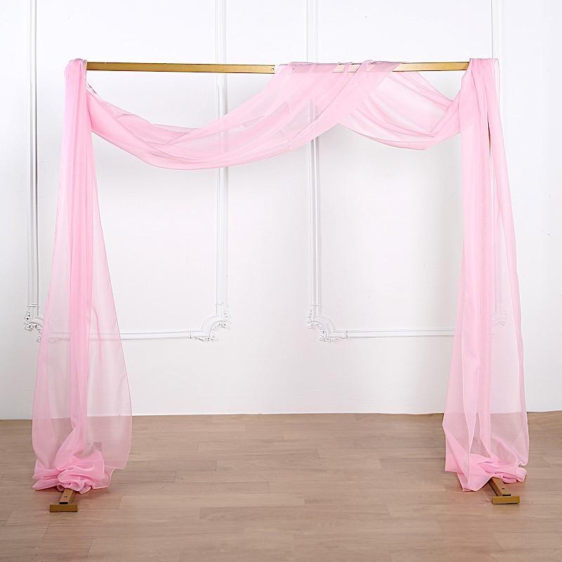 18 ft Sheer Organza Backdrop Curtain Window Drape Panel