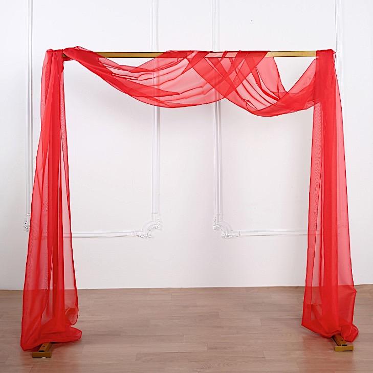 18 ft Sheer Organza Backdrop Curtain Window Drape Panel
