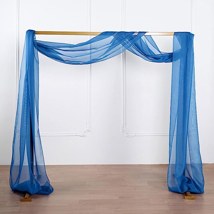 18 ft Sheer Organza Backdrop Curtain Window Drape Panel