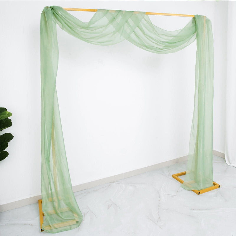 18 ft Sheer Organza Backdrop Curtain Window Drape Panel