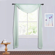 18 ft Sheer Organza Backdrop Curtain Window Drape Panel