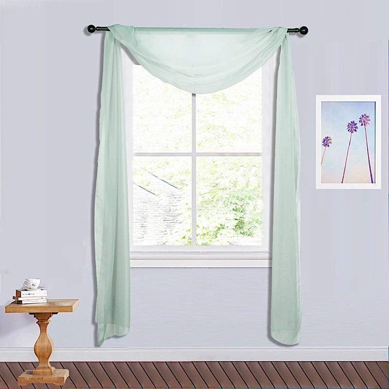 18 ft Sheer Organza Backdrop Curtain Window Drape Panel