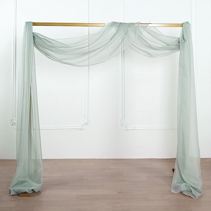 18 ft Sheer Organza Backdrop Curtain Window Drape Panel