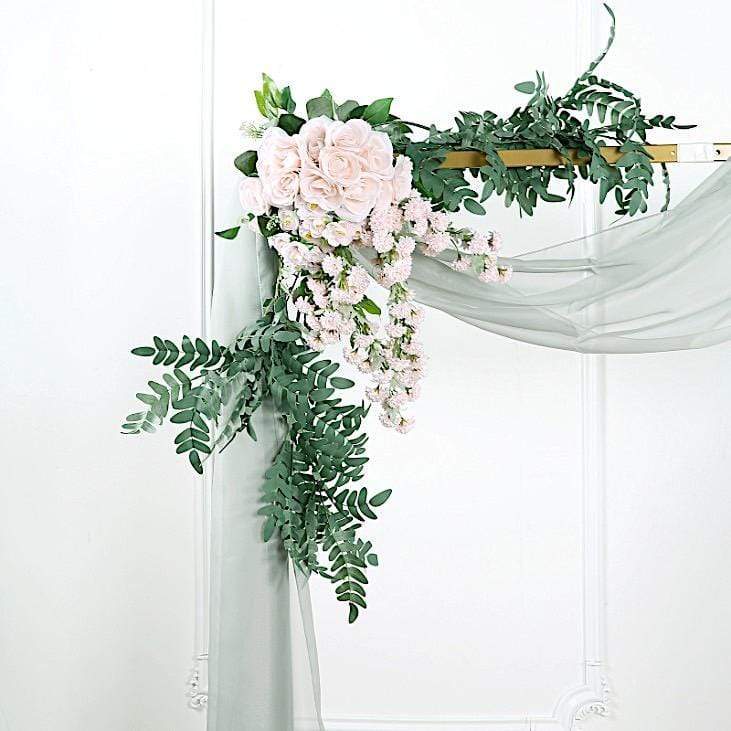 18 ft Sheer Organza Backdrop Curtain Window Drape Panel