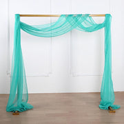 18 ft Sheer Organza Backdrop Curtain Window Drape Panel