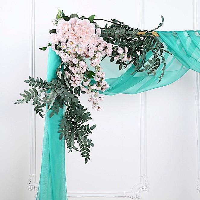 18 ft Sheer Organza Backdrop Curtain Window Drape Panel