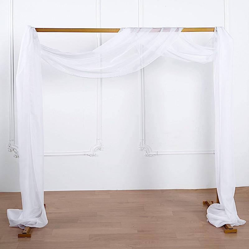 18 ft Sheer Organza Backdrop Curtain Window Drape Panel