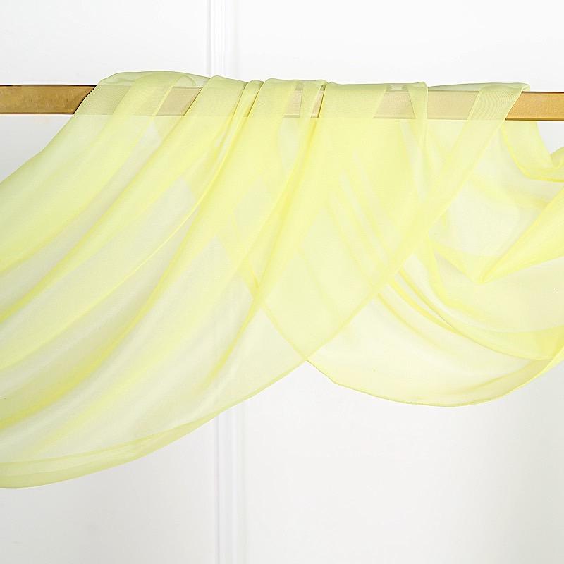 18 ft Sheer Organza Backdrop Curtain Window Drape Panel