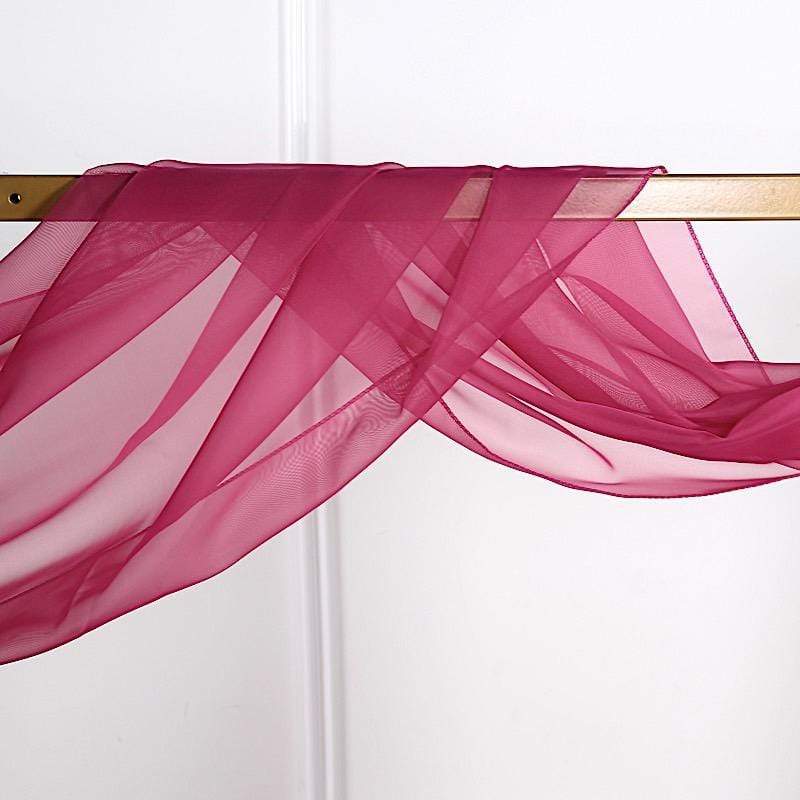 18 ft Sheer Organza Backdrop Curtain Window Drape Panel
