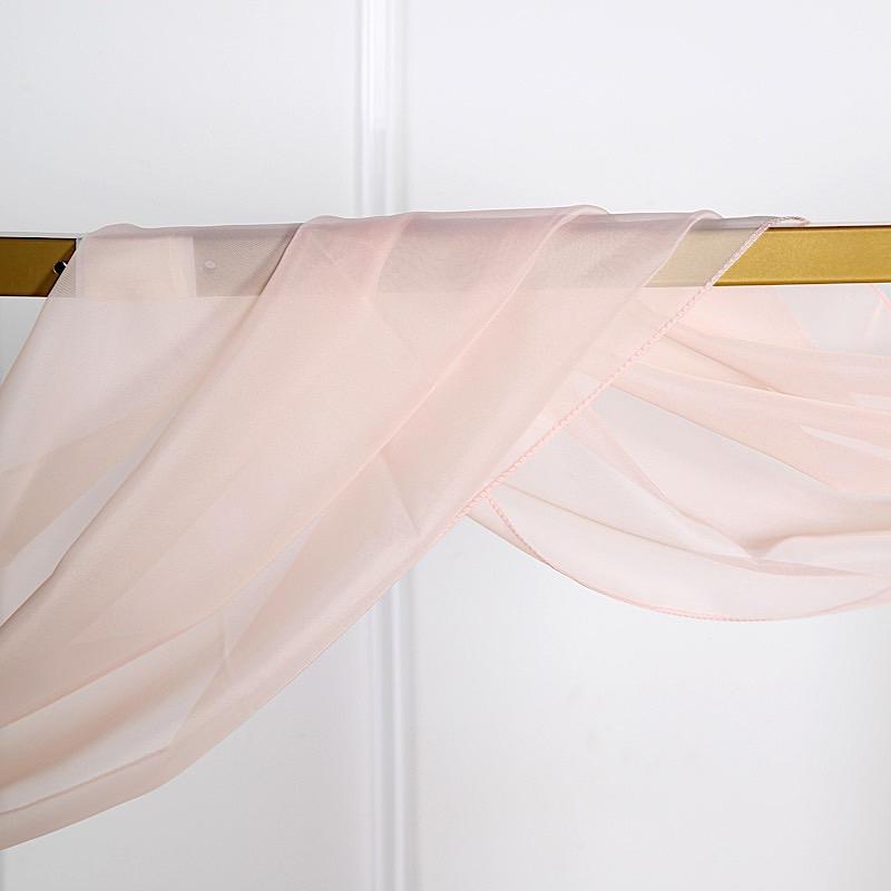 18 ft Sheer Organza Backdrop Curtain Window Drape Panel
