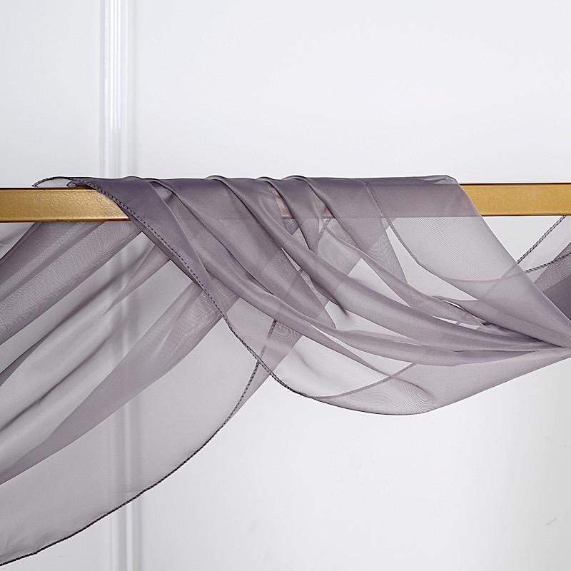 18 ft Sheer Organza Backdrop Curtain Window Drape Panel