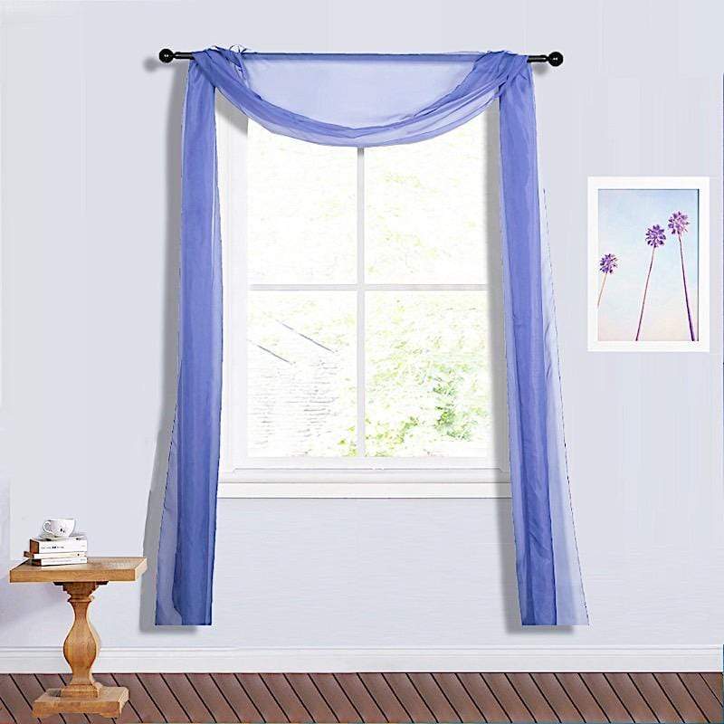 18 ft Sheer Organza Backdrop Curtain Window Drape Panel