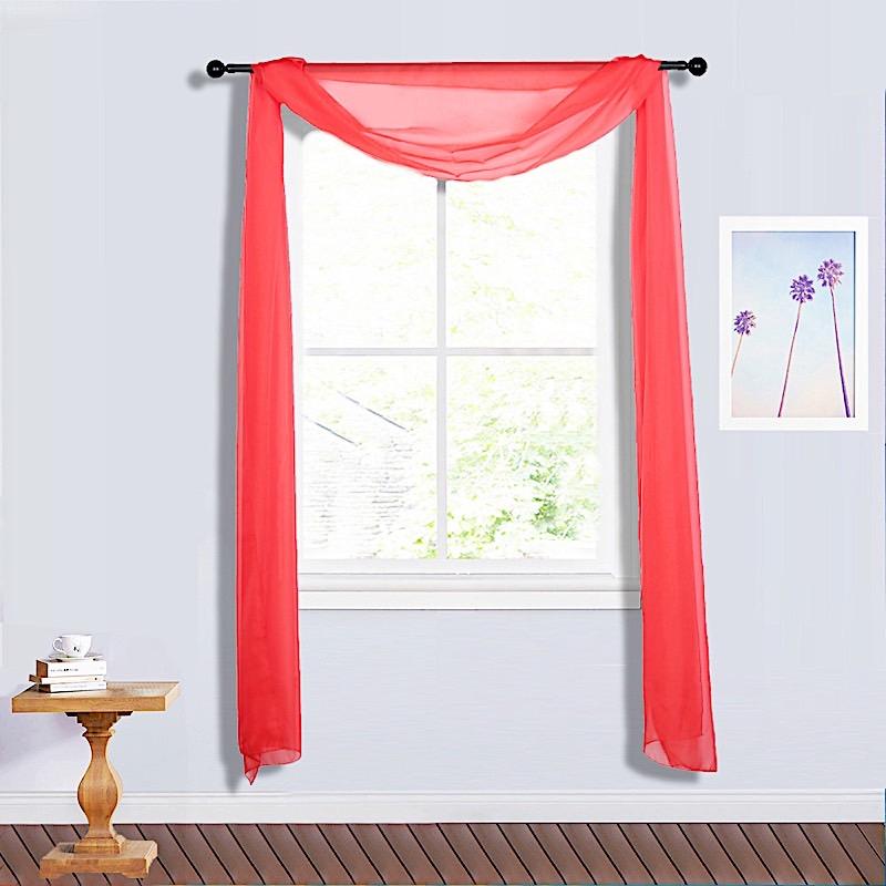 18 ft Sheer Organza Backdrop Curtain Window Drape Panel