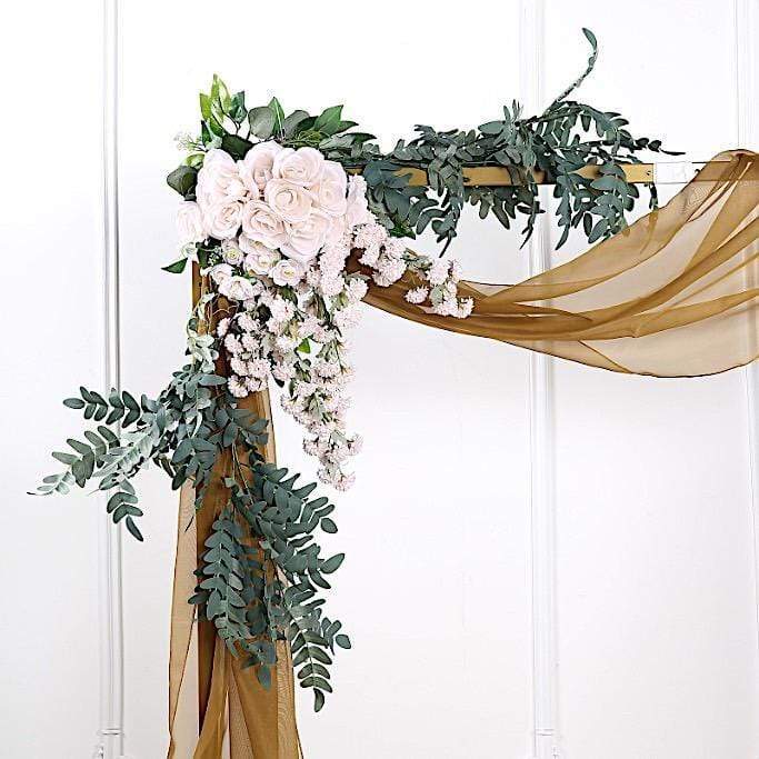 18 ft Sheer Organza Backdrop Curtain Window Drape Panel