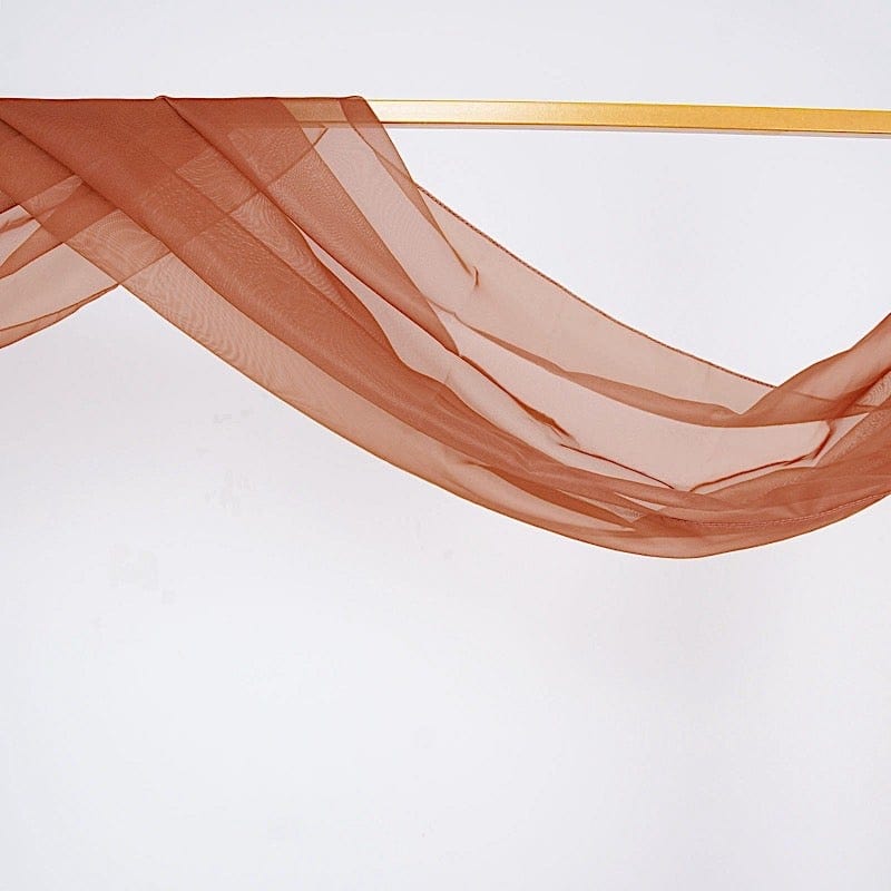 18 ft Sheer Organza Backdrop Curtain Window Drape Panel
