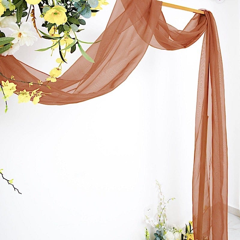 18 ft Sheer Organza Backdrop Curtain Window Drape Panel