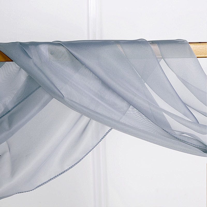 18 ft Sheer Organza Backdrop Curtain Window Drape Panel