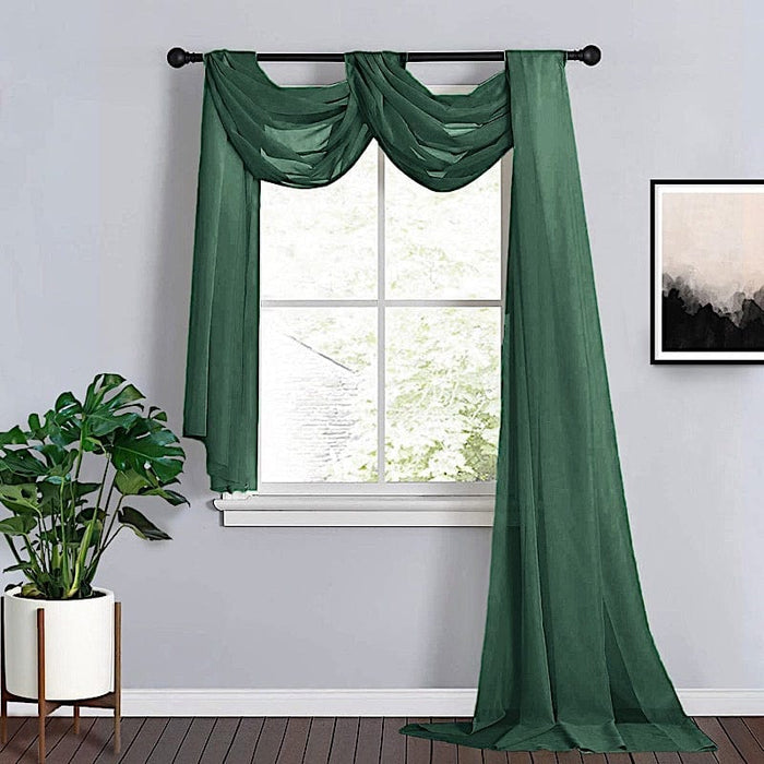 18 ft Sheer Organza Backdrop Curtain Window Drape Panel