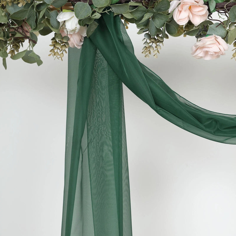 18 ft Sheer Organza Backdrop Curtain Window Drape Panel