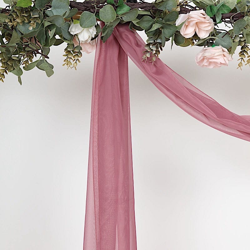 18 ft Sheer Organza Backdrop Curtain Window Drape Panel