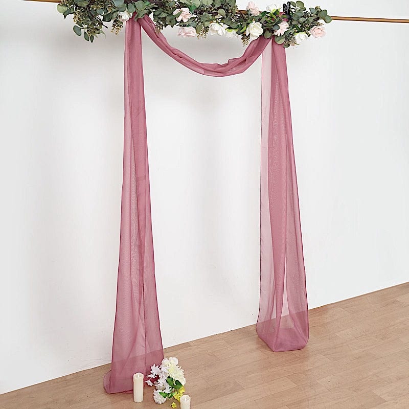 18 ft Sheer Organza Backdrop Curtain Window Drape Panel