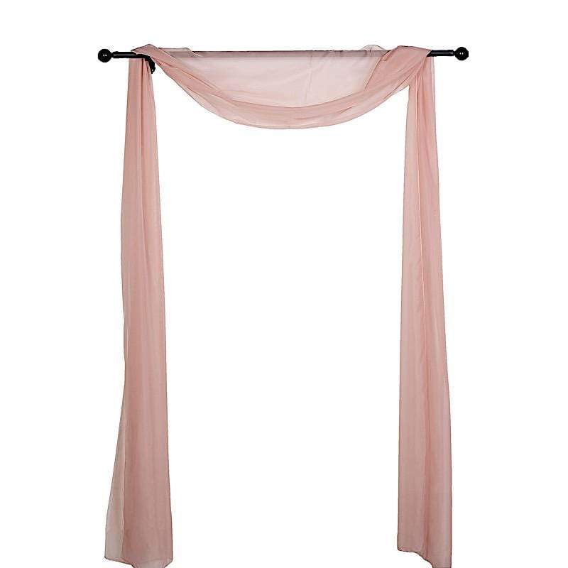 18 ft Sheer Organza Backdrop Curtain Window Drape Panel CUR_PAN24_080