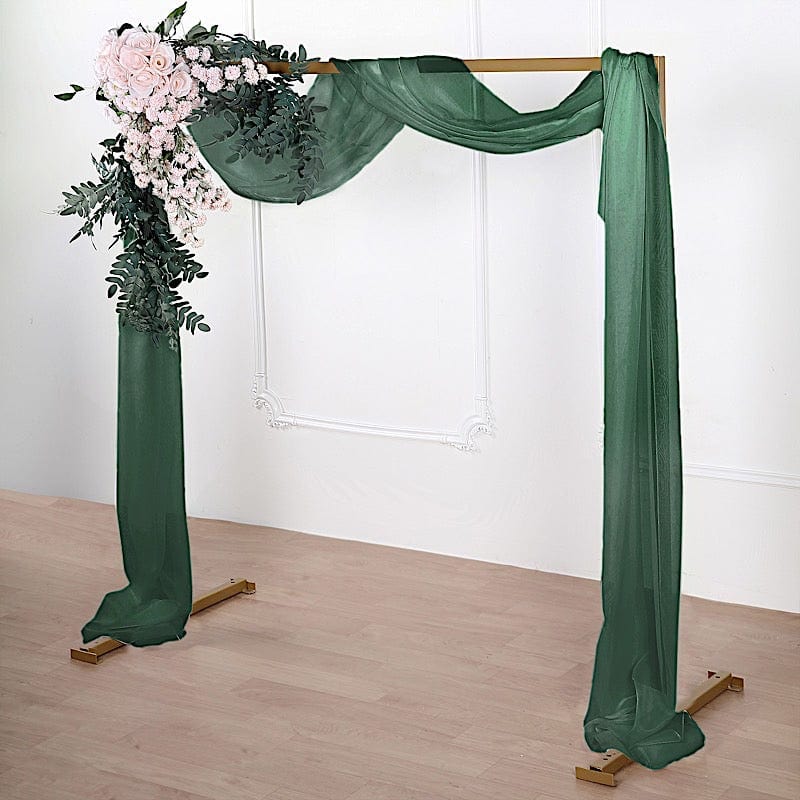 18 ft Sheer Organza Backdrop Curtain Window Drape Panel CUR_PAN24_HUNT