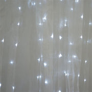 18 ft x 9 ft LED Lights on Organza Backdrop