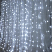 18 ft x 9 ft LED Lights on Organza Backdrop