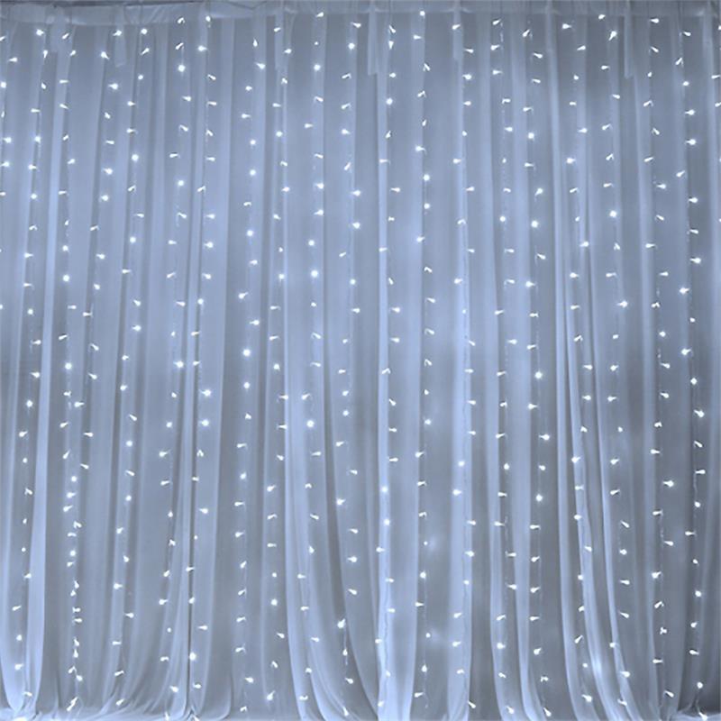 18 ft x 9 ft LED Lights on Organza Backdrop BKDP_LED01_001