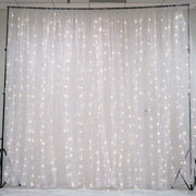 18 ft x 9 ft LED Lights on Organza Backdrop BKDP_LED01_CLR
