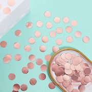 18 g Round Metallic Balloon Confetti Dots Party Decorations - Rose Gold