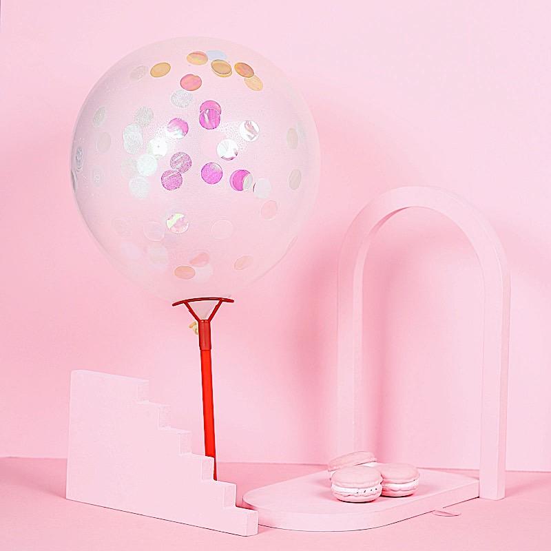 18 g Round Metallic Balloon Confetti Dots Party Decorations - Rose Gold