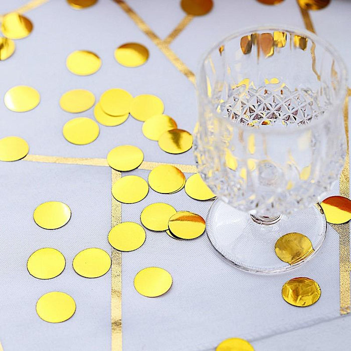 18 g Round Metallic Balloon Confetti Dots Party Decorations - Rose Gold