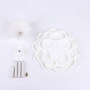 18" tall 5 Tier Plastic Dessert Stand Scalloped Cupcake Holder - White CAKE_PLST_R001_5_WHT