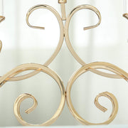 18" tall Candelabra Hurricane Candle Holder Centerpiece for 5 Candles - Gold CHDLR_CAND_027_GOLD