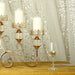 18" tall Candelabra Hurricane Candle Holder Centerpiece for 5 Candles - Gold CHDLR_CAND_027_GOLD
