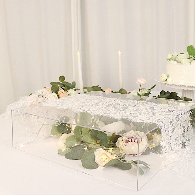 18" x 18" Acrylic Display Box Cake Stand Pedestal Riser