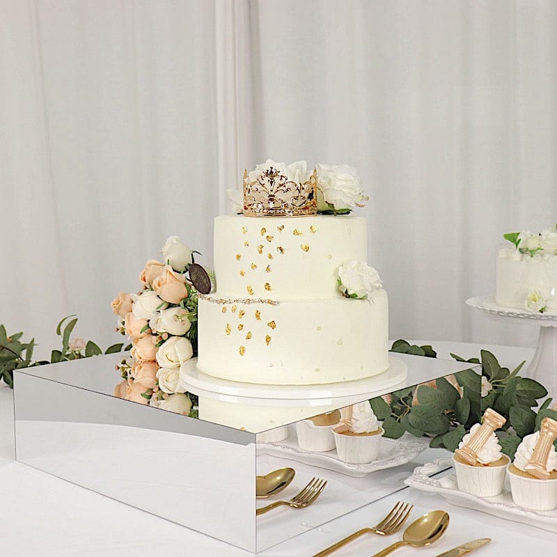 18" x 18" Acrylic Display Box Cake Stand Pedestal Riser