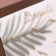 19" Donut Wall Display Stands Wooden Board Dessert Holder - Natural CAKE_STND_DNT01_NAT